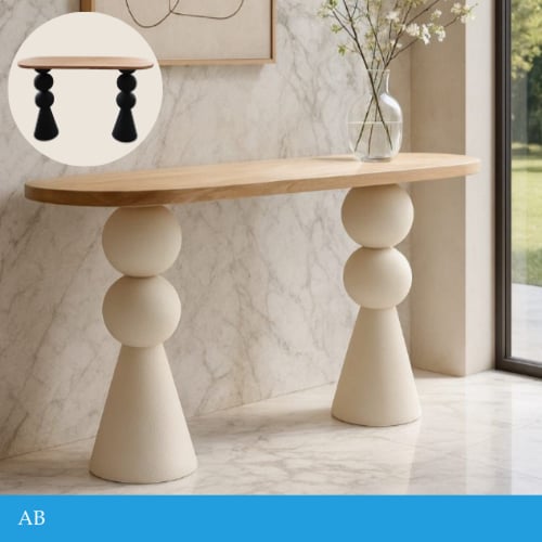 طاولة مدخل خشب عدة ألوان