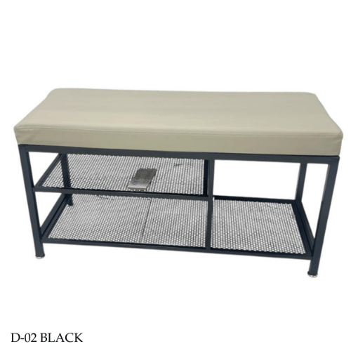 مقعد مع رف حديد عدة الوان