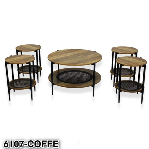 طقم طاولات خشب عدة ألوان