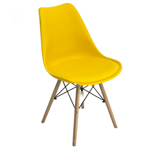 كراسي مع مقعد ارجل خشب