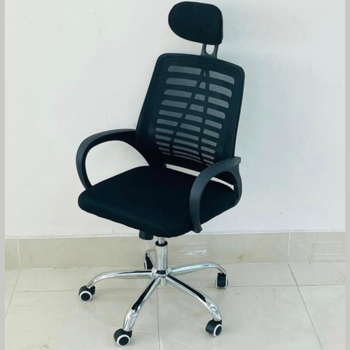 طقم 4 كراسي مكتب لون أسود