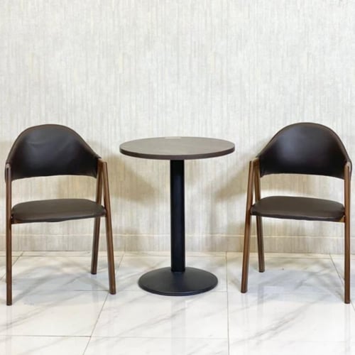 طقم جلسة لشخصين لون بني