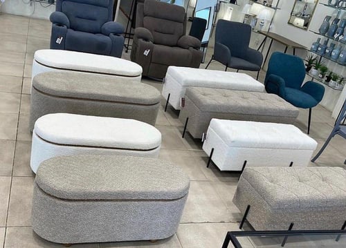 أريكة بوكليه بصندوق بني 88 سم