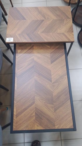 طقم طاولة وسط خشبي