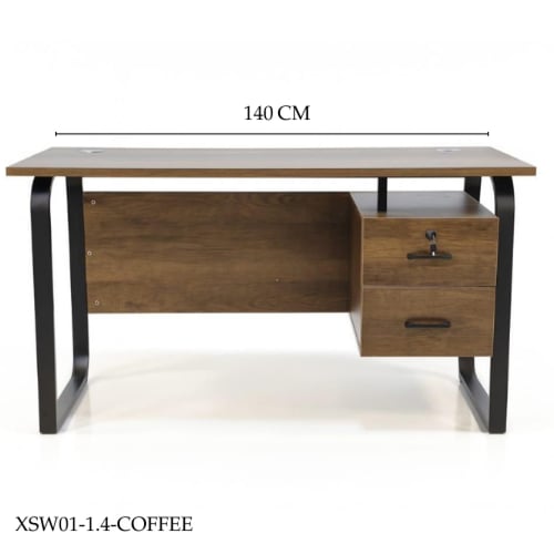 مكتب مع ادراج 120و140 سم عدة الوان