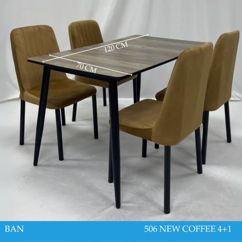 طقم طاولات طعام 6و4 كراسي مخمل عدة الوان