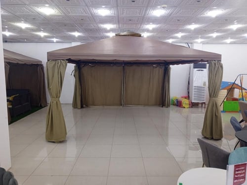 مظلات خارجية عدة مقاسات لون بيج