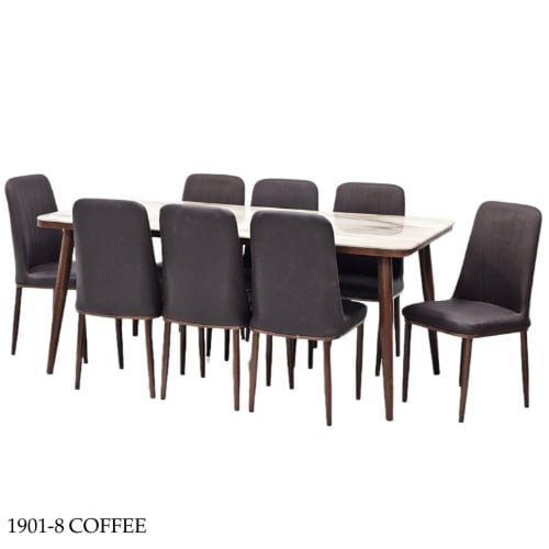 طقم طاولة طعام 4و6 كراسي عدة ألوان