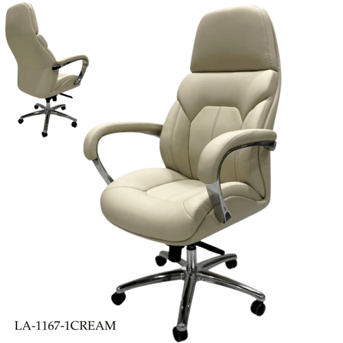 كرسي مكتب جلد فخم عدة ألوان