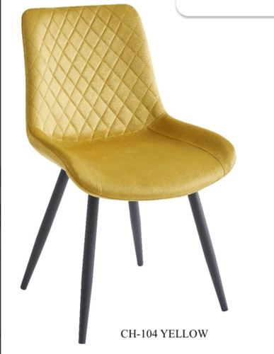 كرسي طعام مخمل متعدد الألوان