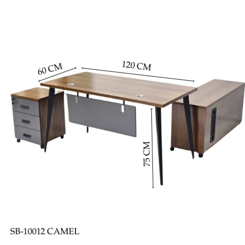 طقم مكاتب مع سكرتاريه وادراج 120و140 سم عدة الوان