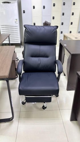 طقم 2كرسي مكتب جلد عدة الوان