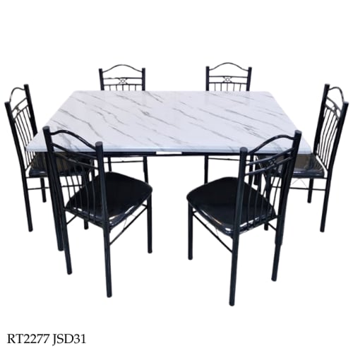 طقم طاولة طعام 4و6 كراسي عدة ألوان