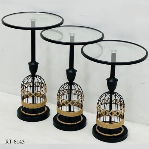 طقم طاولات خدمه مدرج عدة الوان