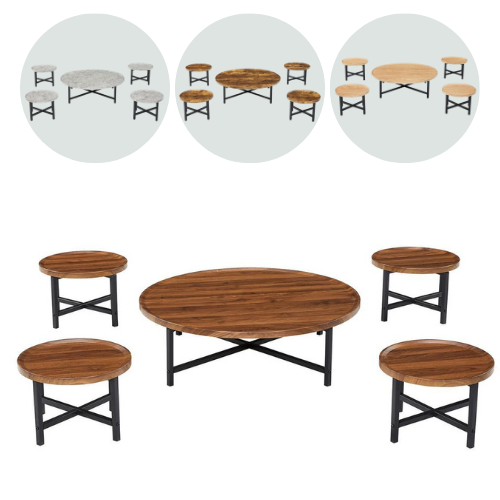 طقم طاولات ارضي عدة الوان