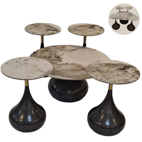 طقم طاولات بورسلان عدة ألوان