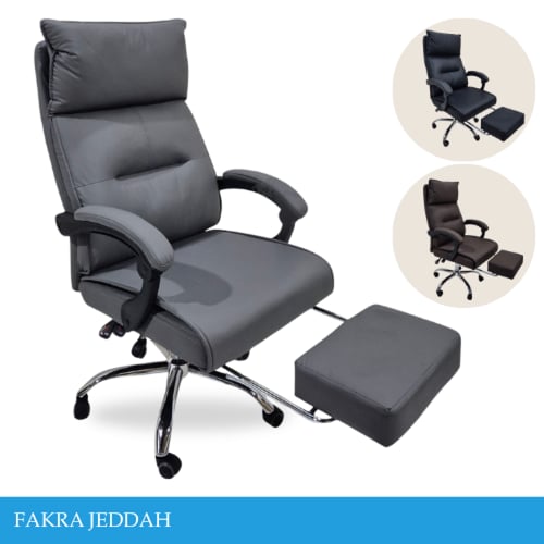 طقم 2كرسي مكتب جلد عدة الوان