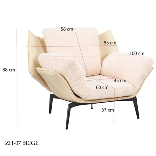 كرسي جلد وقماش عدة ألوان