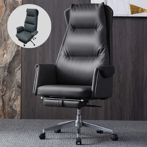 كرسي مكتب جلد فخم قابل للتمدد عدة الوان