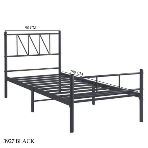 سرير أسود عدة مقاسات