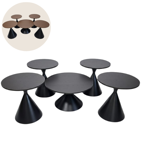 طقم طاولات خشب عدة ألوان