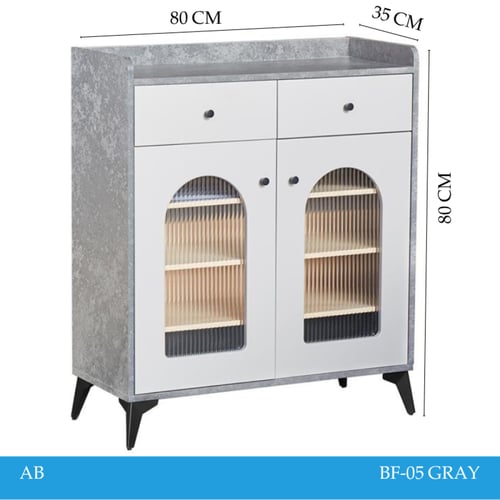 دولاب مودرن لون رمادي عدة مقاسات