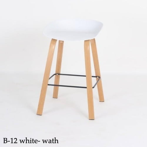 كرسي بار ابيض