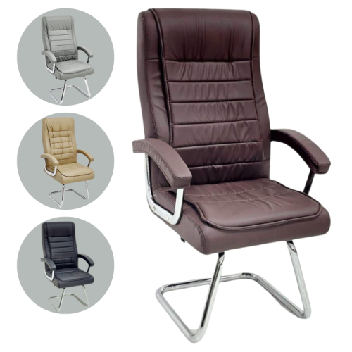 كرسي مكتب ثابت جلد عدة الوان