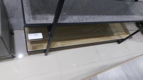 طاولة بلازما خشب وزجاج 160 سم عدة ألوان