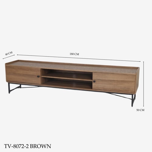 طاولة تلفزيون بني مقاس 160و180و200 سم