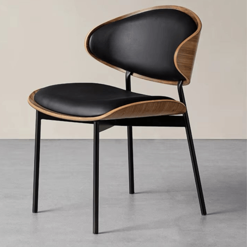 كرسي مودرن خشب لون أسود