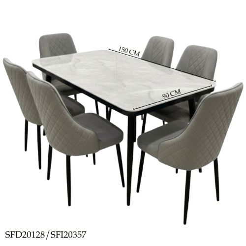 طقم طاولة طعام رخام 4و6 كراسي