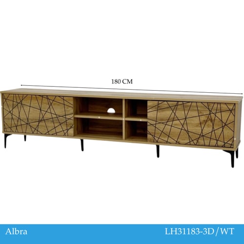 طاولة تلفزيون 180و160 سم عدة ألوان