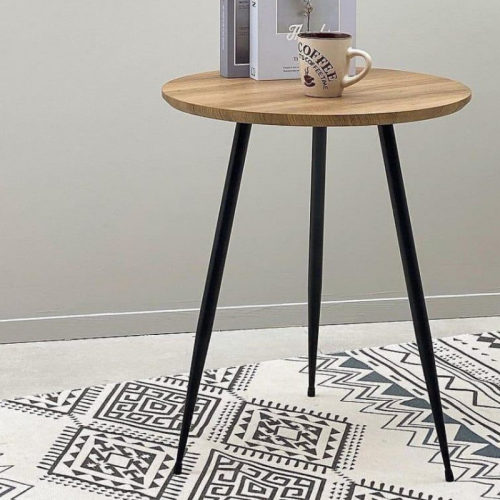 طقم 4 طاولات خدمة وسط لون بني