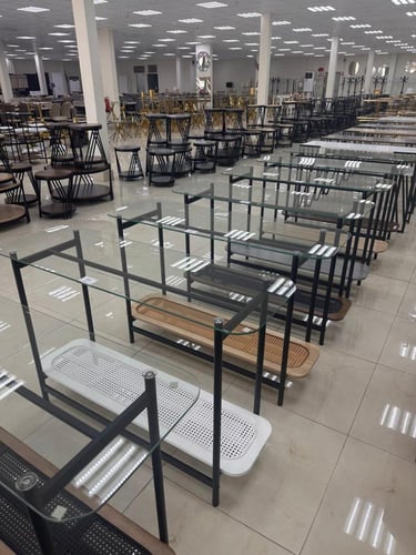 مدخل راتان وزجاج عدة ألوان