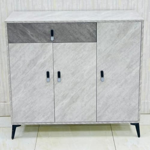 دولاب 3 درفات لون رمادي