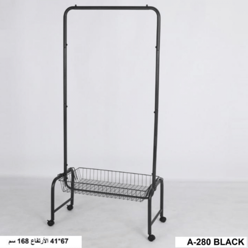 علاقة ملابس وعبايات كلاسيكية لون أسود مقاس 67 سم