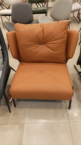 كرسي جلد جودة عالية أورنج