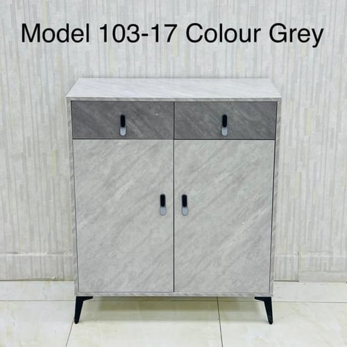 دولاب 2 درفة لون رمادي