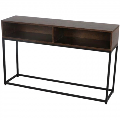 طاولة مدخل كونسول بني غامق