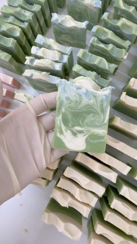 توزيعات صابون تموج الزيتي الفاتح , الغامق , الازرق