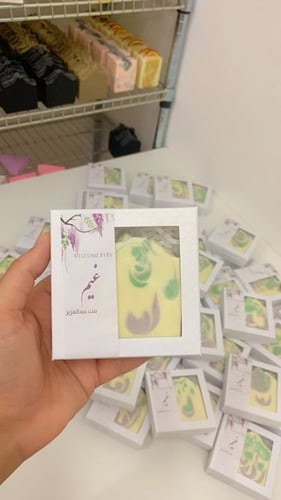 صابون + علب ( للمواليد ، تصميم طلب )