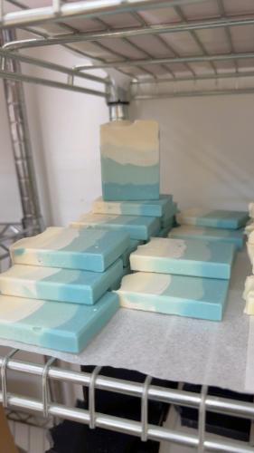 تدرجات السماوي الفاتح ( وسط )