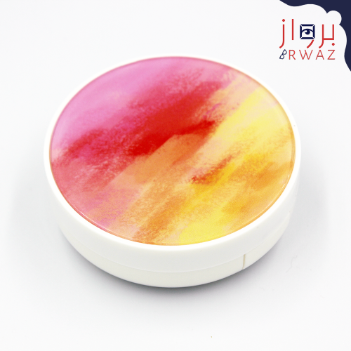 حافظة عدسات دائرية ملونة