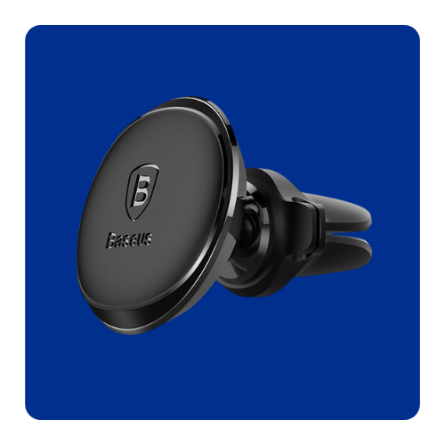Base for fixing Beisous on the air conditioner with a clip for the charging cable