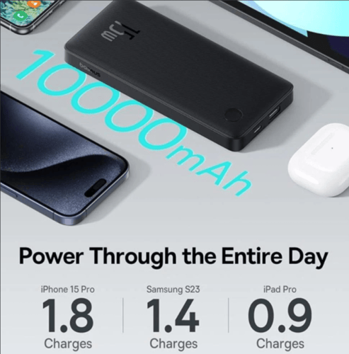 شاحن متنقل من بيسوس بسعة 10 الاف