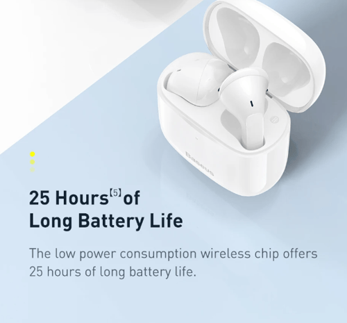 سماعات بيسوس E3 الذكية لون ابيض