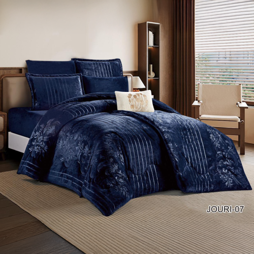 طقم مفرش شتوي 7 قطع مزدوج