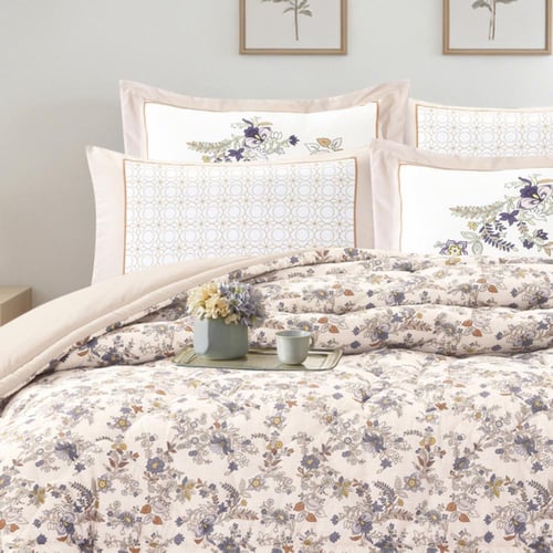 طقم مفرش صيفي مزدوج 6 قطع