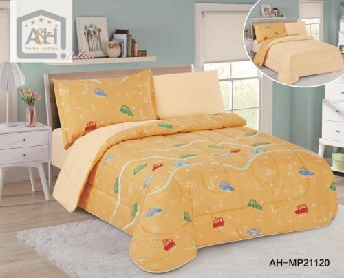 مفرش سرير صيفي مفرد ونصف 4 قطع